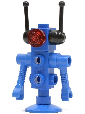 Preowned LEGO® Minifigure – Space sp074 Classic Space Droid Dish Base Blue w/Trans-Red Eyes