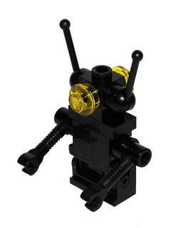 Preowned LEGO® Minifigure – Space sp075 Classic Space Droid Hinge Base Black w/Trans-Yellow