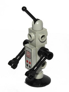 Preowned LEGO® Minifigure – Space sp081 Classic Space Droid Dish Base Light Gray and Black