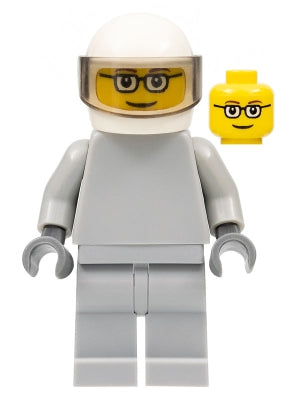Preowned LEGO® Minifigure – Space sp087 Star Justice Astronaut 2 w/out Torso Sticker (glass