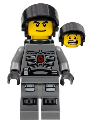 Preowned LEGO® Minifigure – Space sp096 Space Police 3 Officer 4 Air Tanks