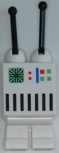 Preowned LEGO® Minifigure – Space sp137 (Classic Space Droid - White with Computer Panel (The Visitor's Droid))