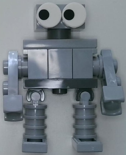 Preowned LEGO® Minifigure – Space sp138 (Classic Space Droid - Light Bluish Gray with White Eyes (The Robot))