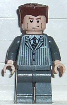 Preowned LEGO® Minifigure – Spider-Man spd022 Harry Osborn 2 Dark Bluish Gray Suit Torso Da