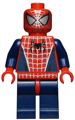 Preowned LEGO® Minifigure – Spider-Man spd028 Spider-Man 3 Dark Blue Arms and Legs Silver W