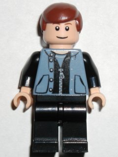 Preowned LEGO® Minifigure – Spider-Man spd031 Peter Parker 3 Sand Blue Vest Black Legs