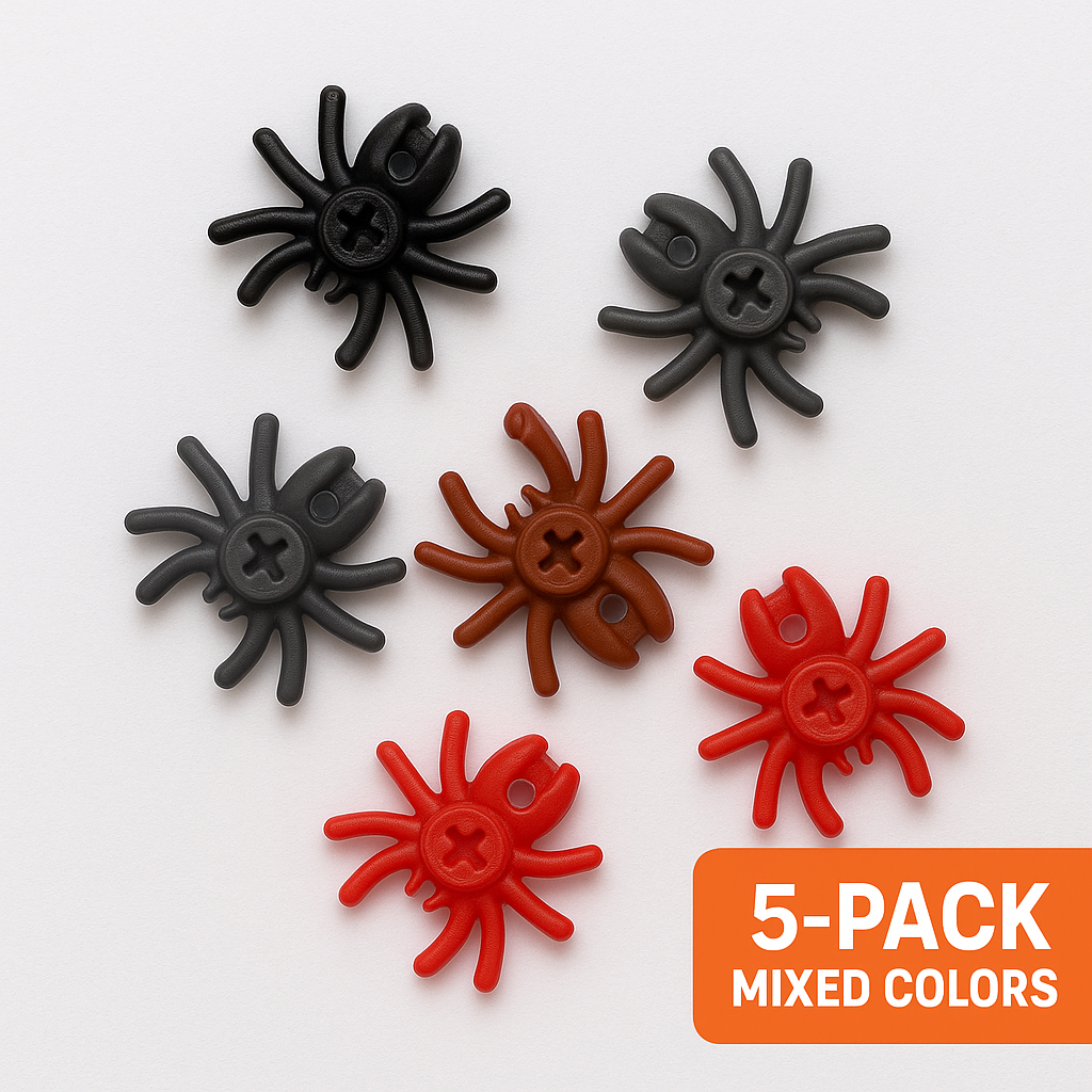 LEGO® Spider 5-Pack – Mixed Colors Creepy Crawly Accessory Set