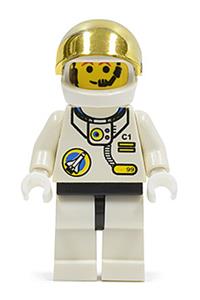 Preowned LEGO® Minifigure – Town spp006 Space Port Astronaut C1 White Legs w/Light Gray Hip