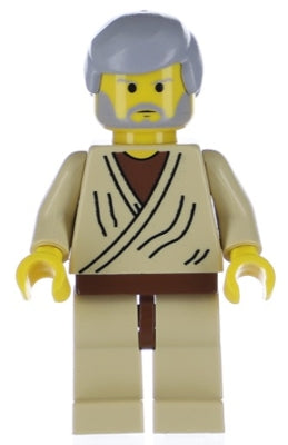 Preowned LEGO® Minifigure – Star Wars sw0023a Obi-Wan Kenobi (Old w/Light Bluish Gray Hair)