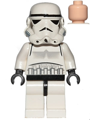 Preowned LEGO® Minifigure – Star Wars sw0036a Imperial Stormtrooper Light Nougat Head Solid