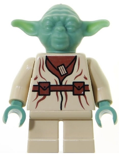 Preowned LEGO® Minifigure – Star Wars sw0051 Yoda Sand Green