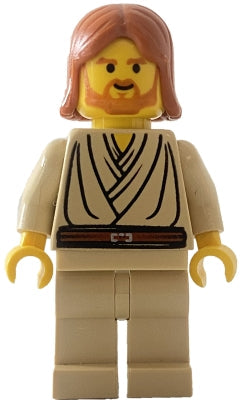 Preowned LEGO® Minifigure – Star Wars sw0055a Obi-Wan Kenobi (Young w/Dark Orange Hair w/ou