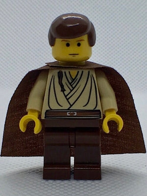 Preowned LEGO® Minifigure – Star Wars sw0069 Obi-Wan Kenobi (Young w/Padawan Braid Pattern)