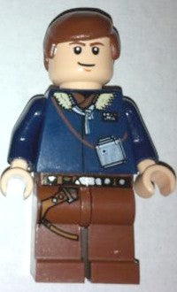 Preowned LEGO® Minifigure – Star Wars sw0088a Han Solo Light Nougat Reddish Brown Legs w/Ho