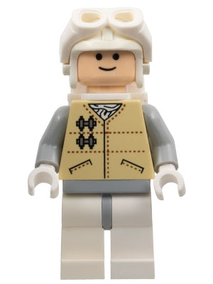 Preowned LEGO® Minifigure – Star Wars sw0167 Hoth Rebel Light Nougat Head White Visor Goggl