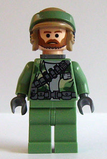 Preowned LEGO® Minifigure – Star Wars sw0240 Endor Rebel Commando Beard