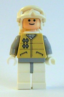 Preowned LEGO® Minifigure – Star Wars sw0252 Hoth Rebel Light Nougat Head White Visor Snow