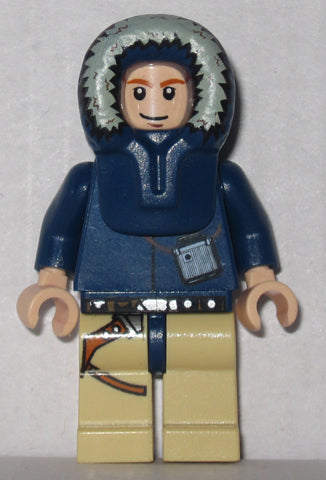 Preowned LEGO® Minifigure – Star Wars sw0253a Han Solo Light Nougat Parka Hood Tan Legs w/H
