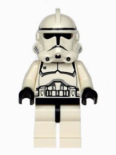 Preowned LEGO® Minifigure – Star Wars sw0272 Clone Trooper (Phase 2) Dotted Mouth Black Hea
