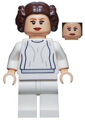 Preowned LEGO® Minifigure – Star Wars sw0337 Princess Leia (White Dress Big Eyelashes)