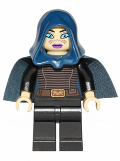 Preowned LEGO® Minifigure – Star Wars sw0379 Barriss Offee Dark Blue Cape and Hood