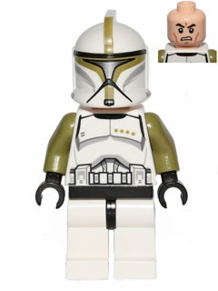 Preowned LEGO® Minifigure – Star Wars sw0438 Clone Trooper Sergeant (Phase 1) Scowl
