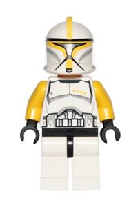 Preowned LEGO® Minifigure – Star Wars sw0481 Clone Trooper Commander (Phase 1) Yellow Arms