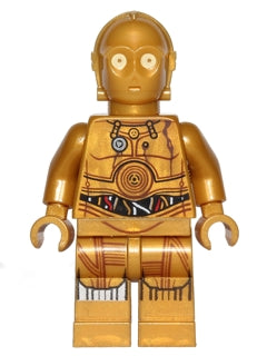 Preowned LEGO® Minifigure – Star Wars sw0561 C-3PO Printed Legs (Robot Limiter/Restraining