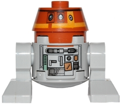 Preowned LEGO® Minifigure – Star Wars sw0565 Astromech Droid C1-10P (Chopper) Light Bluish
