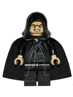 Preowned LEGO® Minifigure – Star Wars sw0595 Emperor Palpatine Tan Head Tan Hands