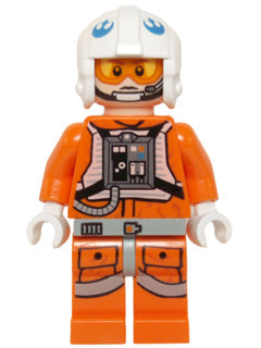 Preowned LEGO® Minifigure – Star Wars sw0597 Snowspeeder Pilot White Helmet Headset