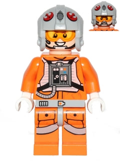 Preowned LEGO® Minifigure – Star Wars sw0607 Snowspeeder Pilot Light Bluish Gray Helmet