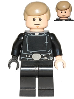 Preowned LEGO® Minifigure – Star Wars sw0635 Luke Skywalker Jedi Master Dark Tan Smooth Hai