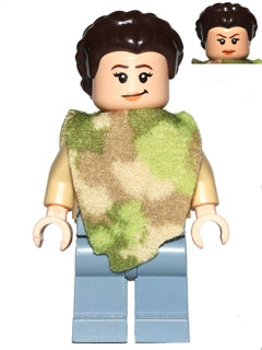 Preowned LEGO® Minifigure – Star Wars sw0643 Princess Leia (Camouflage Cape)