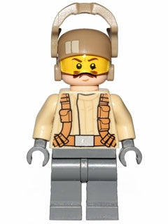 Preowned LEGO® Minifigure – Star Wars sw0696 Resistance Trooper Tan Jacket Moustache
