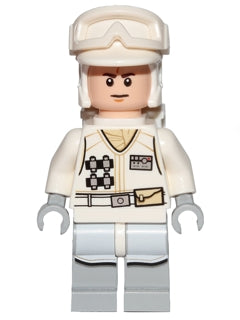Preowned LEGO® Minifigure – Star Wars sw0708 Hoth Rebel Trooper White Uniform (Frown)