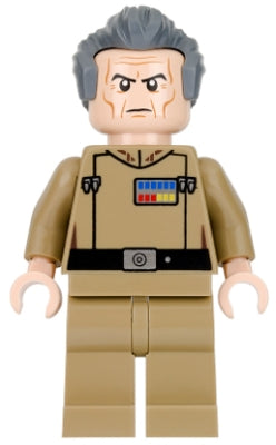 Preowned LEGO® Minifigure – Star Wars sw0741 Grand Moff Wilhuff Tarkin Dark Tan Uniform