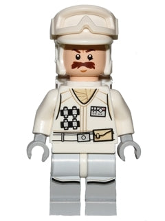 Preowned LEGO® Minifigure – Star Wars sw0760 Hoth Rebel Trooper White Uniform (Moustache)