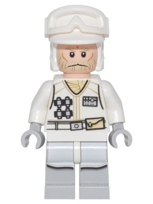 Preowned LEGO® Minifigure – Star Wars sw0765 Hoth Rebel Trooper White Uniform (Tan Beard w/
