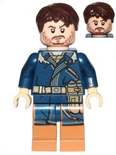Preowned LEGO® Minifigure – Star Wars sw0790 Cassian Andor (Dark Blue Coat)