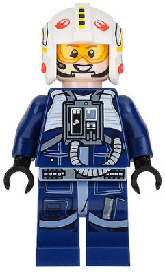 Preowned LEGO® Minifigure – Star Wars sw0801 Rebel Pilot Y-wing (Dark Blue Jumpsuit)