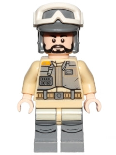 Preowned LEGO® Minifigure – Star Wars sw0803 Rebel Trooper White Goggles Dark Bluish Gray H