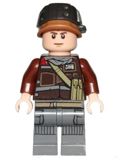 Preowned LEGO® Minifigure – Star Wars sw0805 Rebel Trooper Light Nougat Head Helmet w/Pearl