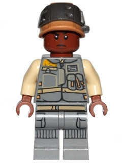 Preowned LEGO® Minifigure – Star Wars sw0806 Rebel Trooper Reddish Brown Head Helmet w/Pear