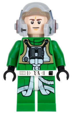 Preowned LEGO® Minifigure – Star Wars sw0819 Rebel Pilot A-wing (Jake Farrell)