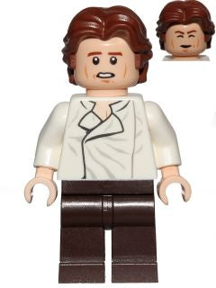 Preowned LEGO® Minifigure – Star Wars sw0823 Han Solo Dark Brown Legs Wavy Hair