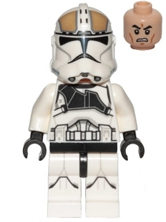 Preowned LEGO® Minifigure – Star Wars sw0837 Clone Trooper Gunner (Phase 2) Scowl