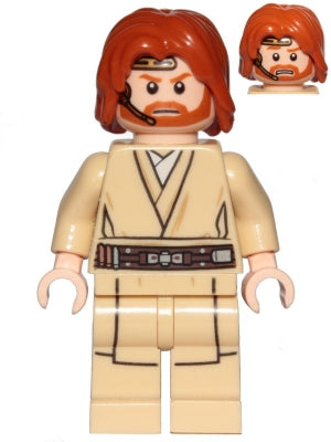 Preowned LEGO® Minifigure – Star Wars sw0846 Obi-Wan Kenobi (Mid-Length Tousled w/Center Pa
