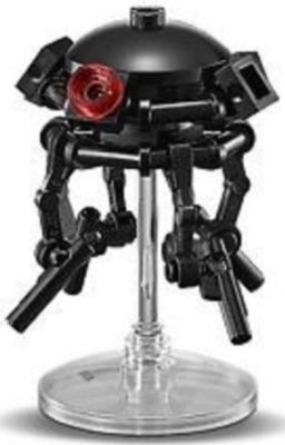 Preowned LEGO® Minifigure – Star Wars sw0847 Imperial Probe Droid Black Sensors Stand