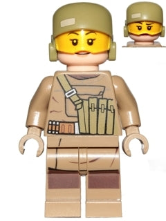 Preowned LEGO® Minifigure – Star Wars sw0853 Resistance Trooper (Female) Dark Tan Hoodie Ja